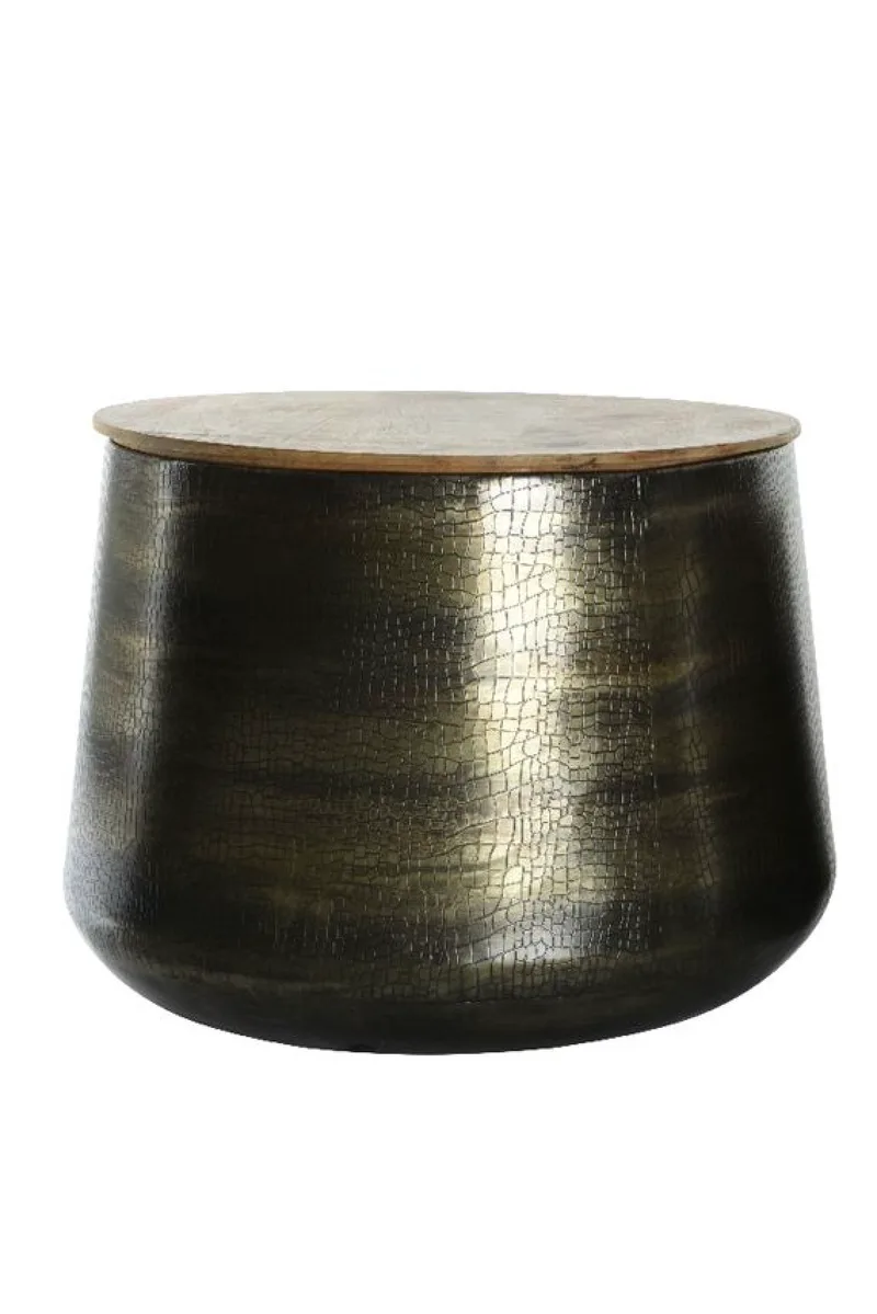 Τραπεζι Μεταλλικο Με Καπακι 40CM 56x56x40cm Μονόχρωμο Kaeming