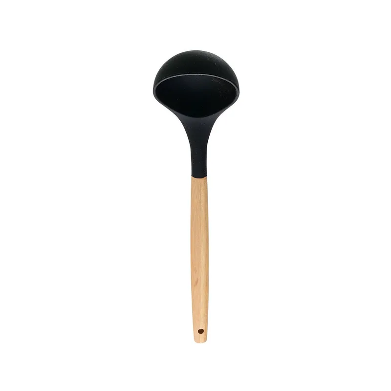 Estia κουταλα βαθια bamboo essentials σιλικονησ μαυρη 01-14612