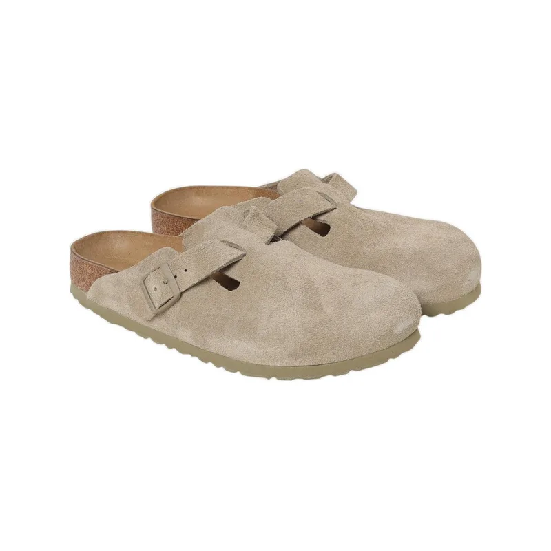 Mules BIRKENSTOCK Mocassins Boston Leve daim