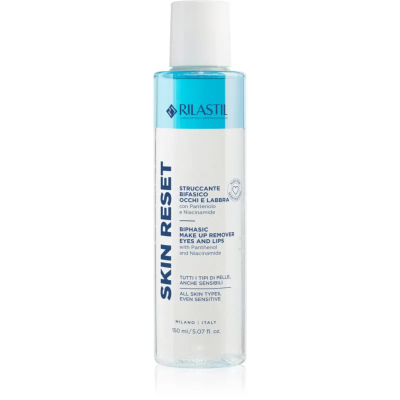 Rilastil Skin Reset διφασικό ντεμακιγιάζ ματιών και χειλιών 150 ml
