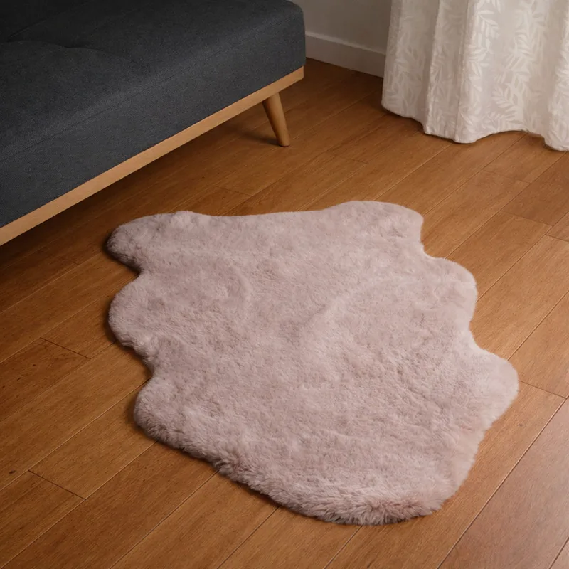 Πατάκι Γούνινο (60x90) Ravelia Fluffy Ροζ Animal Shape