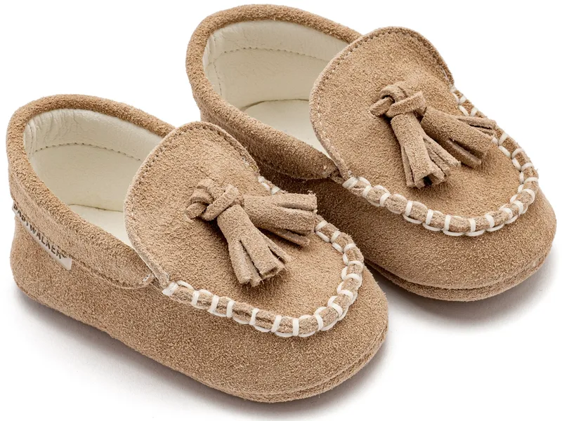 Babywalker Βαπτιστικά Καστόρινο Loafer MI1130 Μπεζ