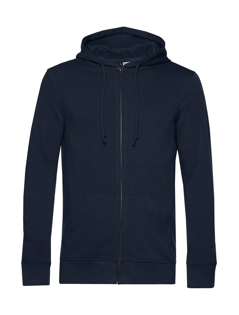 Φούτερ με Κουκούλα και Φερμουάρ WU35B B & C Inspire Organic Navy Blue