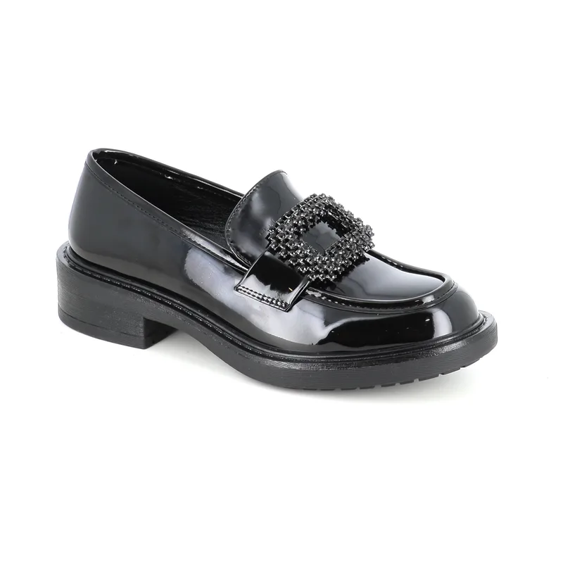 80160 ΓΥΝΑΙΚΕΙΟ ΥΠΟΔΗΜΑ LOAFERS, ΜΑΥΡΟ