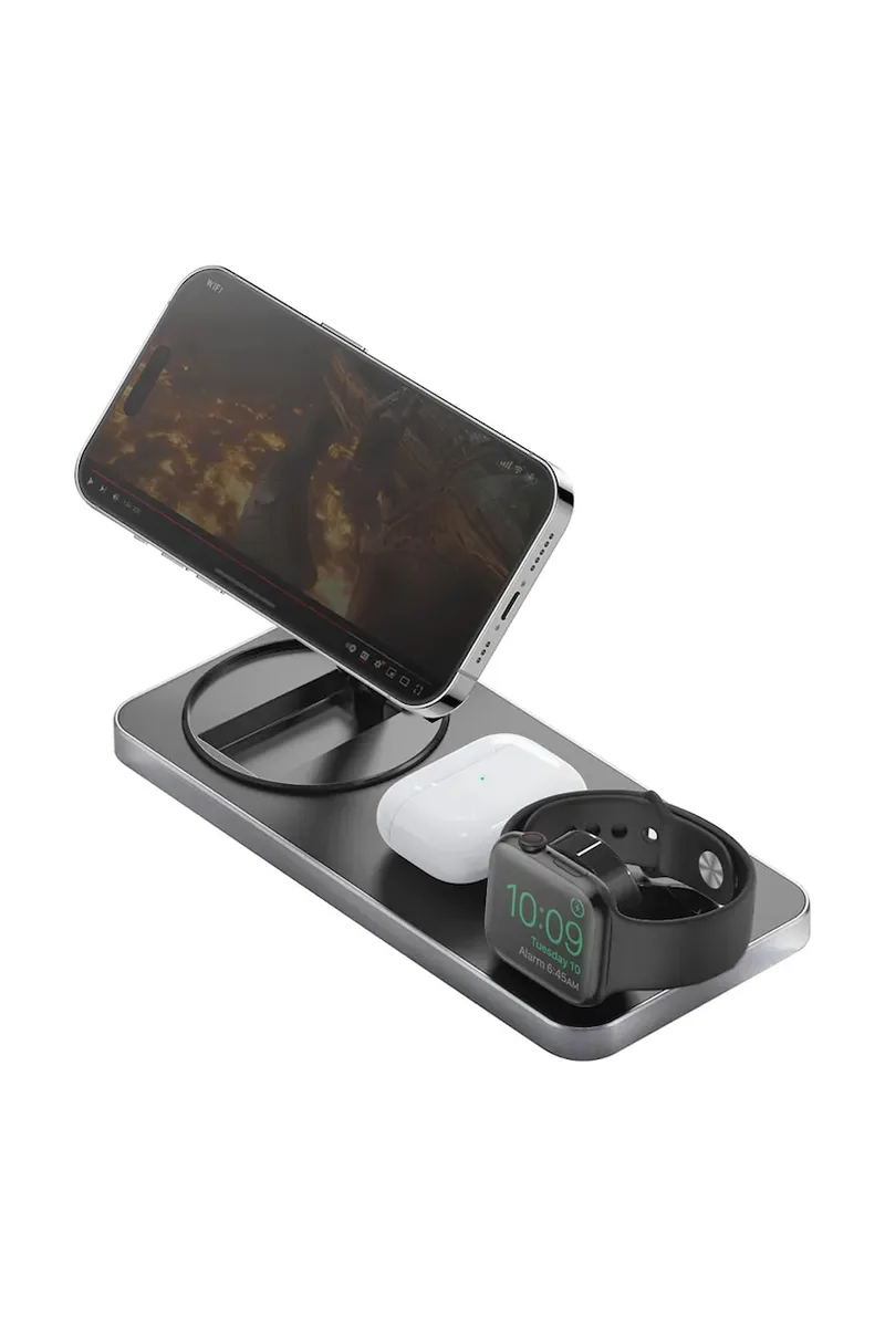 Ασύρματη βάση φόρτισης 3 σε 1 Bazic 15W Fast Charging MagSafe