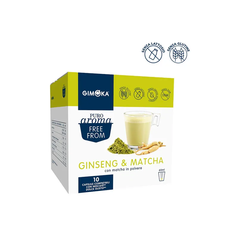 Gimoka Ginseng & Matcha κάψουλες Dolce Gusto - 10 τεμ