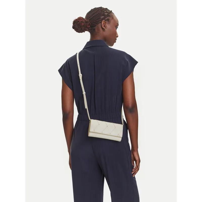 Τσάντα Calvin Klein Ck Woven Convertible Wallet Bag K60K612970 Λευκό