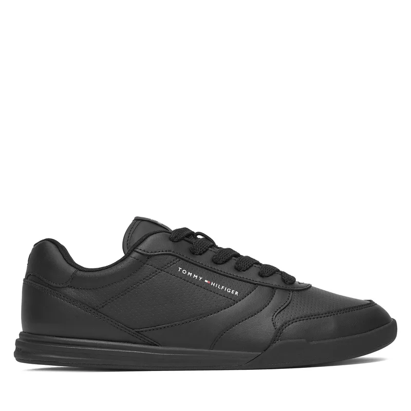 Αθλητικά Tommy Hilfiger Lopro Cup Leather FM0FM05677 Μαύρο