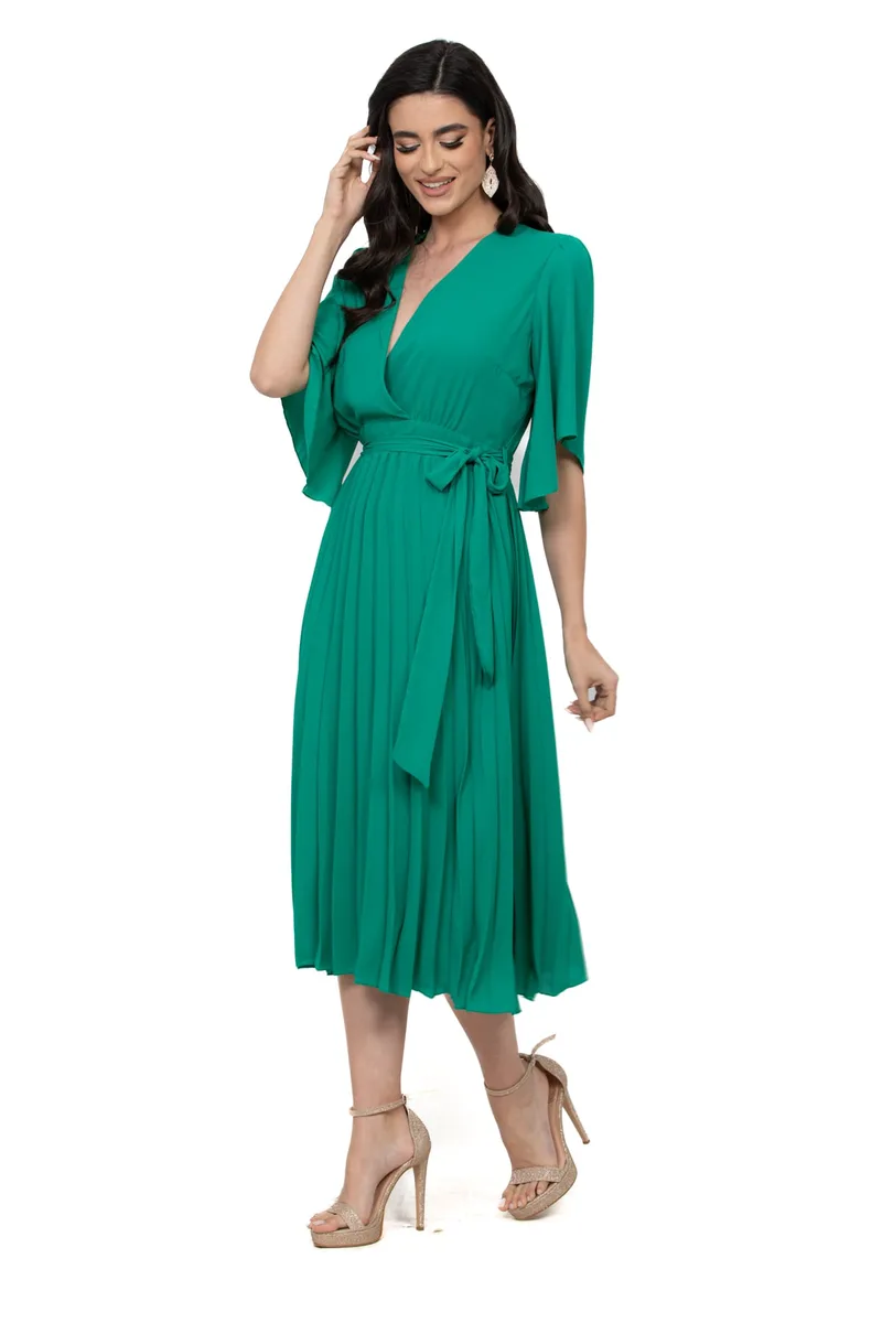 ΦΟΡΕΜΑ PLUS SIZE ΜΙΝΤΙ ΚΡΟΥΑΖΕ ΠΡΑΣΙΝΟ ΠΡΑΣΙΝΟ