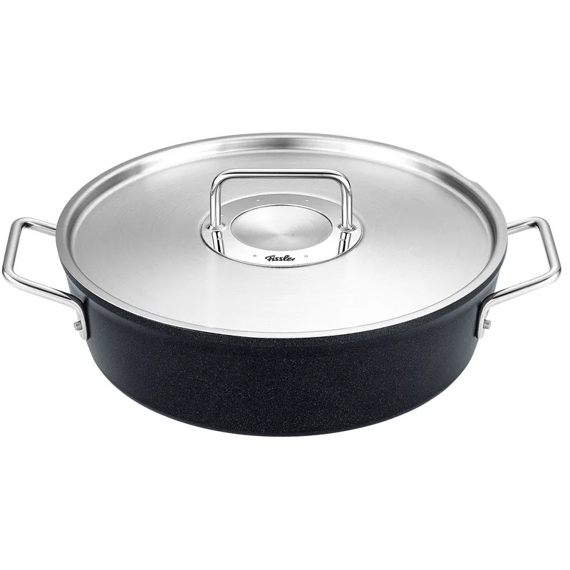 Fissler Κατσαρόλα Adamant Ρηχή Με Μεταλλικό Καπάκι 28cm