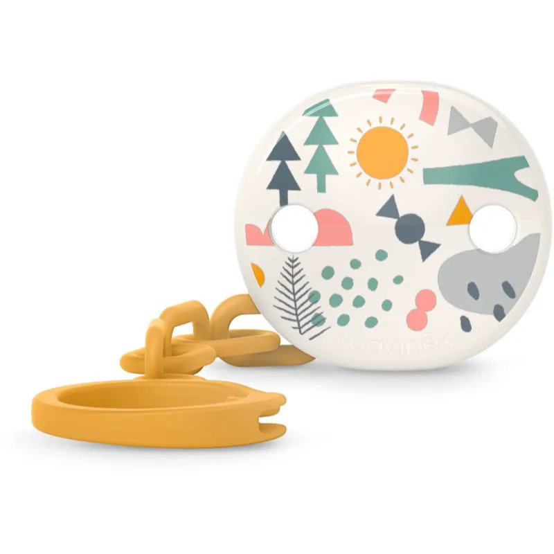 Suavinex Walk Soother Clip κλιπ πιπίλας Yellow 1 τμχ