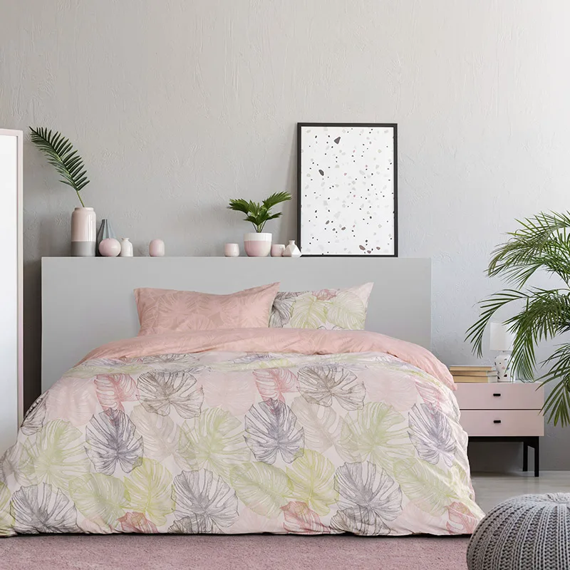 Κουβερλί Υπέρδιπλο 220X240 Kocoon Mostera Ροζ (220x240)