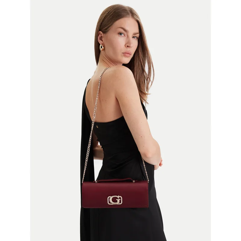 Τσάντα Guess Zalina Mini HWSE93 50720 Μπορντό