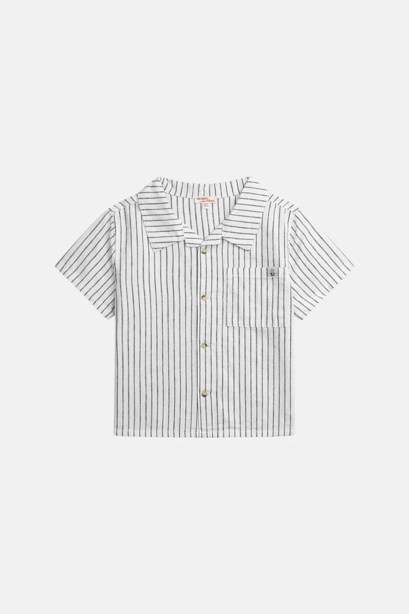 DPAM παιδικό πουκάμισο για αγόρια "Striped Day" - 373327 Λευκό