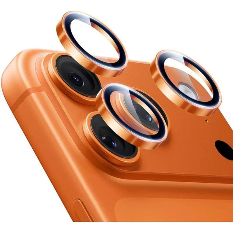 Tempered Glass iPhone 17 Pro / 17 Pro Max / 16 Pro / 16 Pro Max / 15 Pro / 15 Pro Max / 14 Pro / 14 Pro Max ESR Armorite Camera Lens Protectors Αντιχαρακτικό Γυαλί Προστασίας για Φακό Κάμερας - Πορτοκαλί (4894240296790)