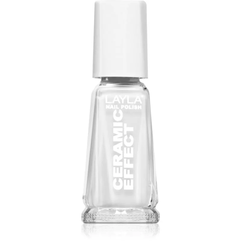 Layla Cosmetics Ceramic Effect βερνίκι νυχιών απόχρωση N.36 Pure White 10 ml