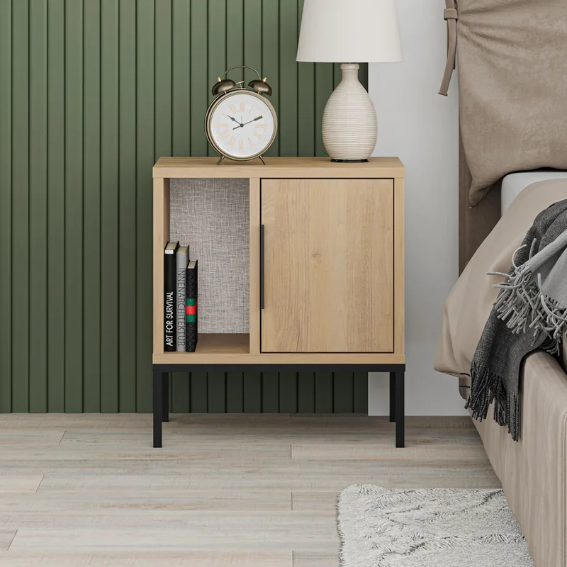 Κομοδίνο Glynn - Sapphire Oak 855Dte3568 (45x50x35 cm)