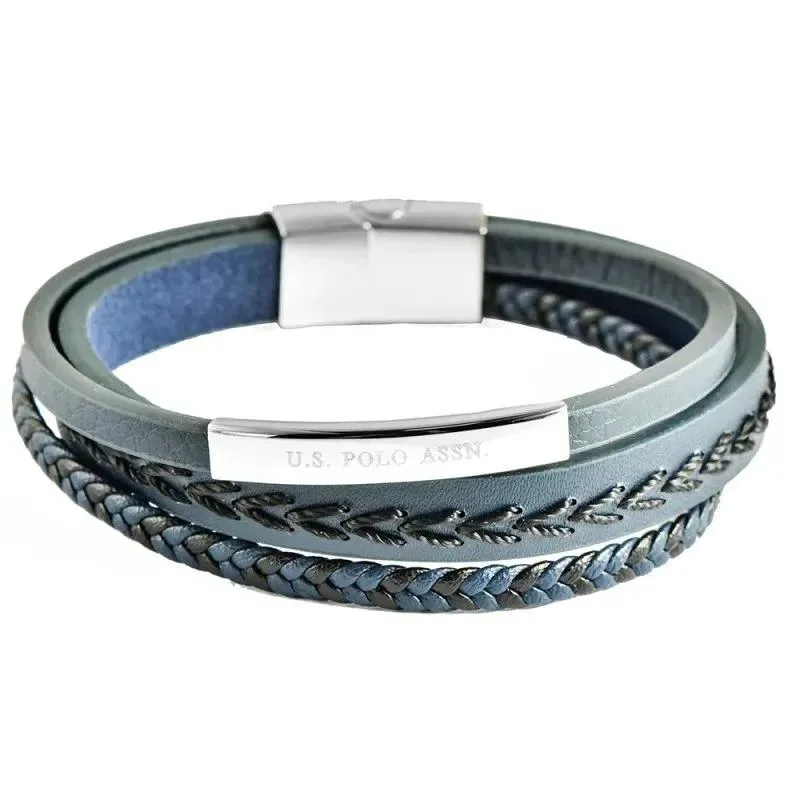 U.S. POLO Βραχιόλι από Aνοξείδωτο ατσάλι Blue JW9269BR