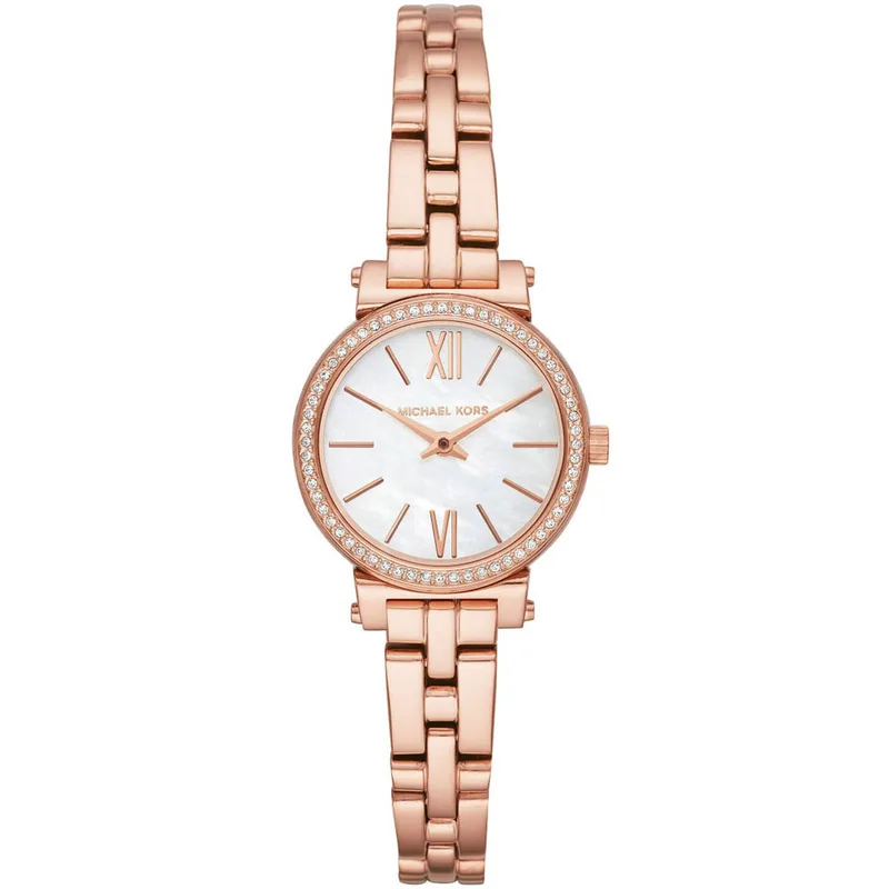 MICHAEL KORS Sofie Crystals Rose Χρυσό Stainless Steel Bracelet MK3834