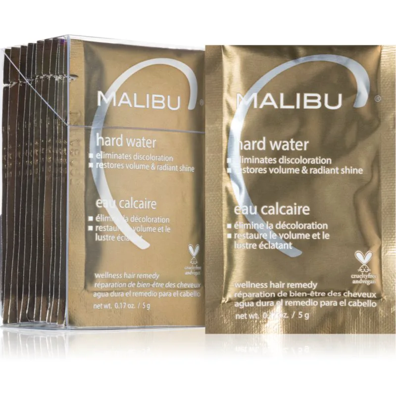 Malibu C Wellness Hair Remedy Hard Water θεραπεία αποτοξίνωσης για τα μαλλιά 12x5 γρ