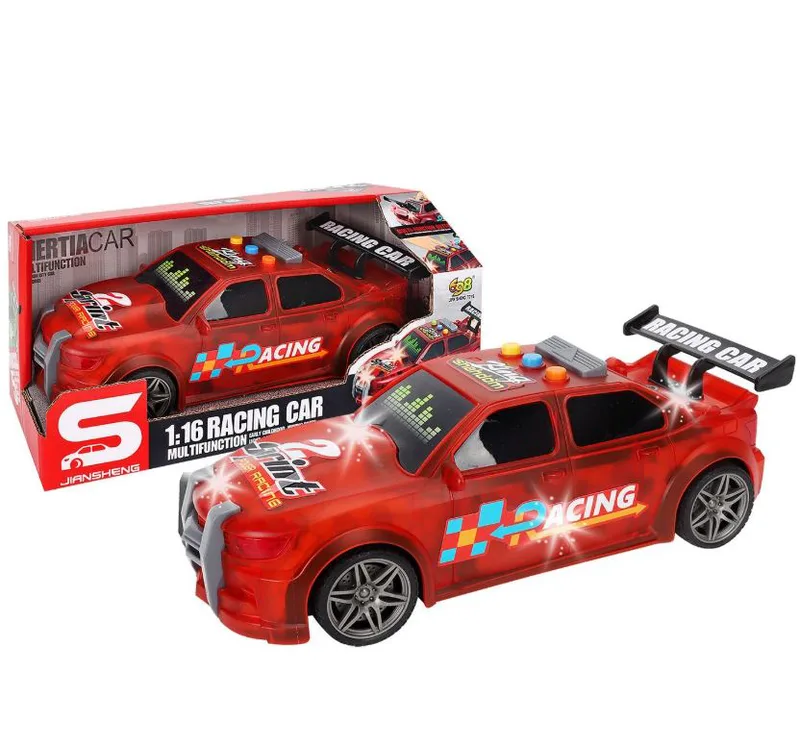 Αυτοκίνητο Friction Racing Car Με Φως Και Ήχους 28x13x12εκ. Toy Markt 70-2361 - Toy Markt - 70-2361