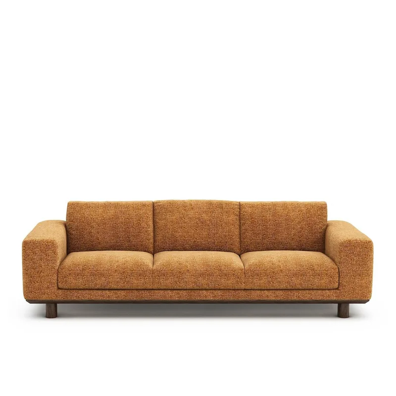 Καναπές με βαμβακερή ταπετσαρία Μ97xΠ212xΥ72cm