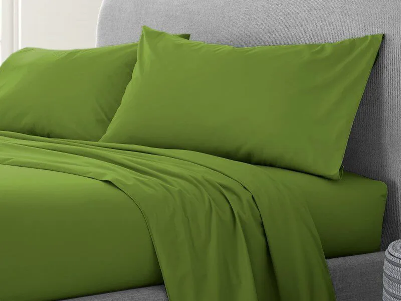 Σετ Μαξιλαροθήκες Λαδί 100% Cotton Reactive Γαρύφαλλο 2 Τεμαχίων 50x70