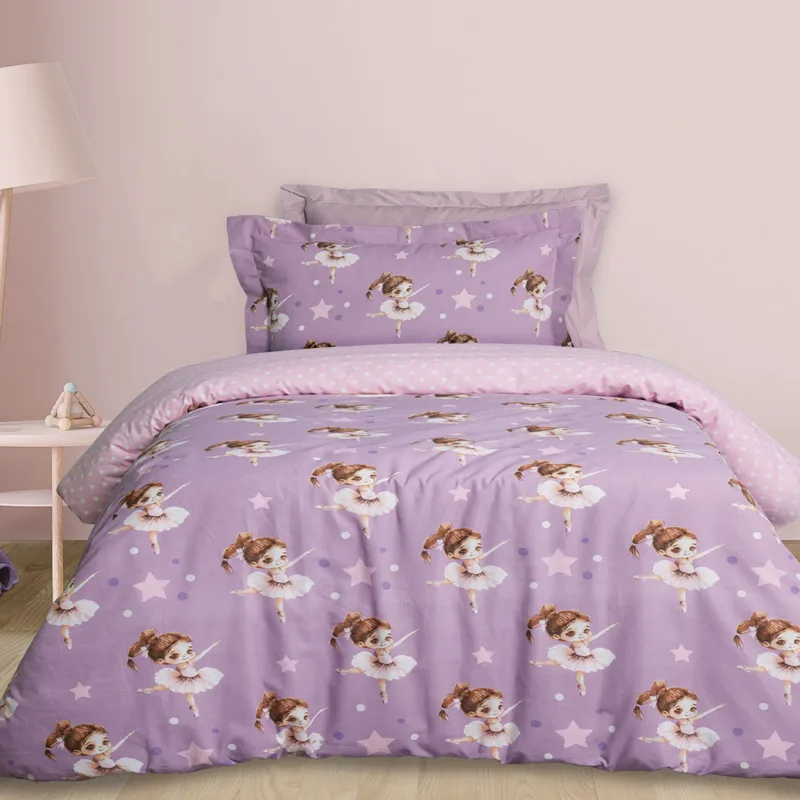Παπλωματοθήκη Μονή Σετ 160x240 Das Home Ballerina 4972 Purple