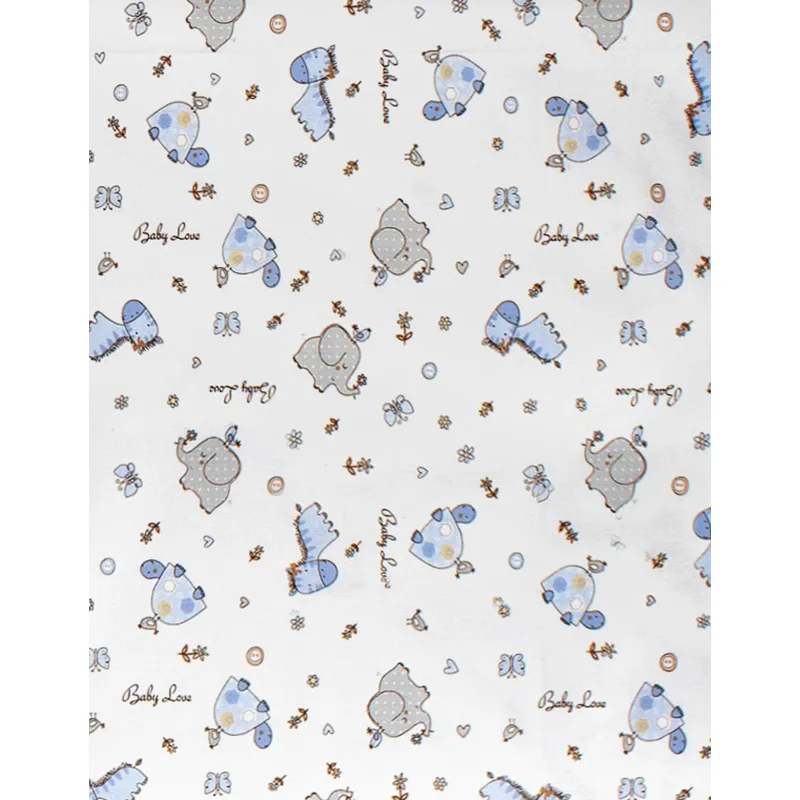 Πάνα Αγκαλιάς Χασέ 80x80 Dimcol Elephant 174 Blue 80x80