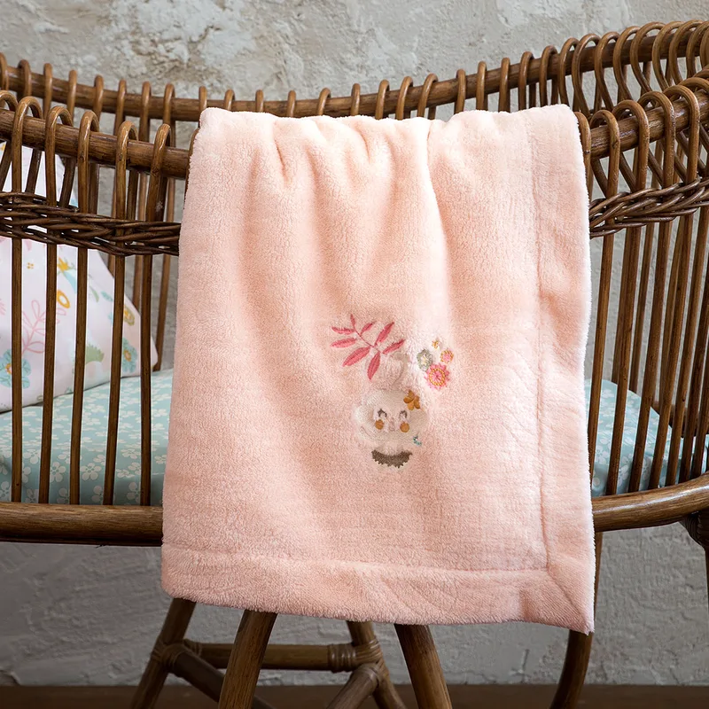 Κουβέρτα Fleece Αγκαλιάς (80x110) Nima Baby Happy Monkey