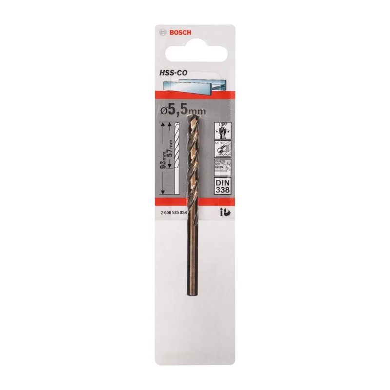 Τρυπάνι Ελικοειδές HSS Κοβαλτίου BOSCH 5.5mm