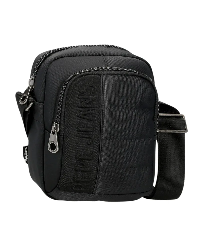 Pepe Jeans Ανδρικό Τσαντάκι Ώμου Δύο Θήκες Ancor 7015242-999 Μαύρο