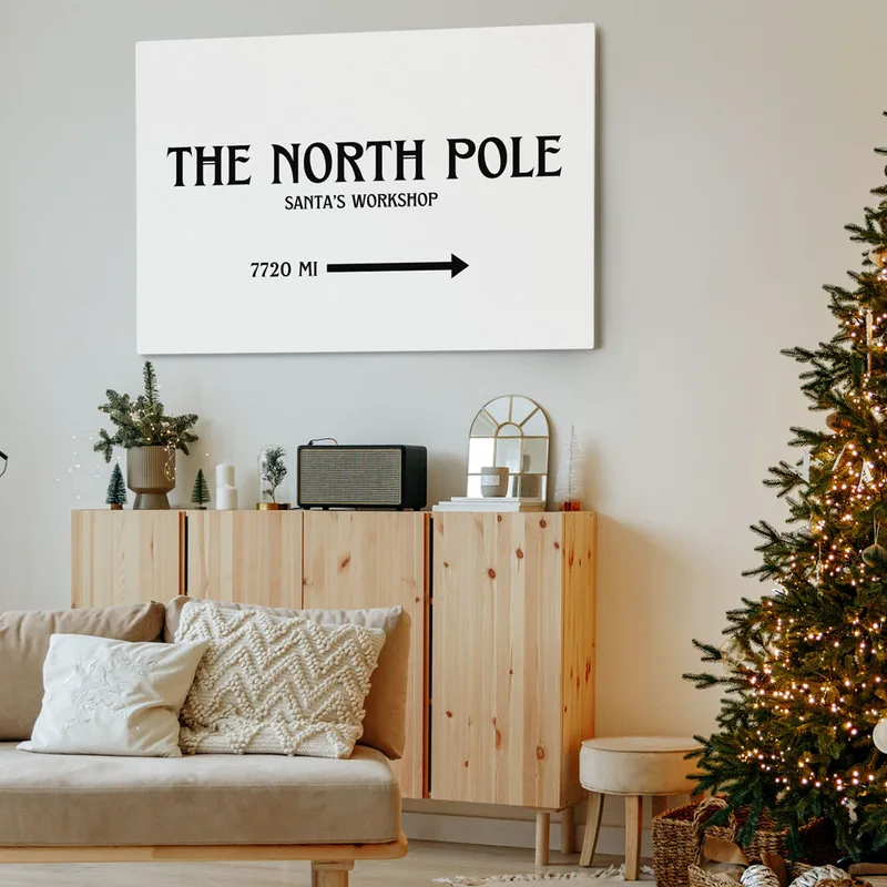 Πινακας σε καμβά THE NORTH POLE