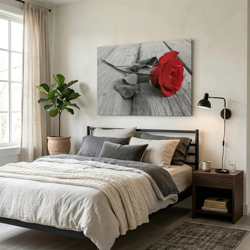 Πινακας σε καμβά Πίνακας RED ROSE