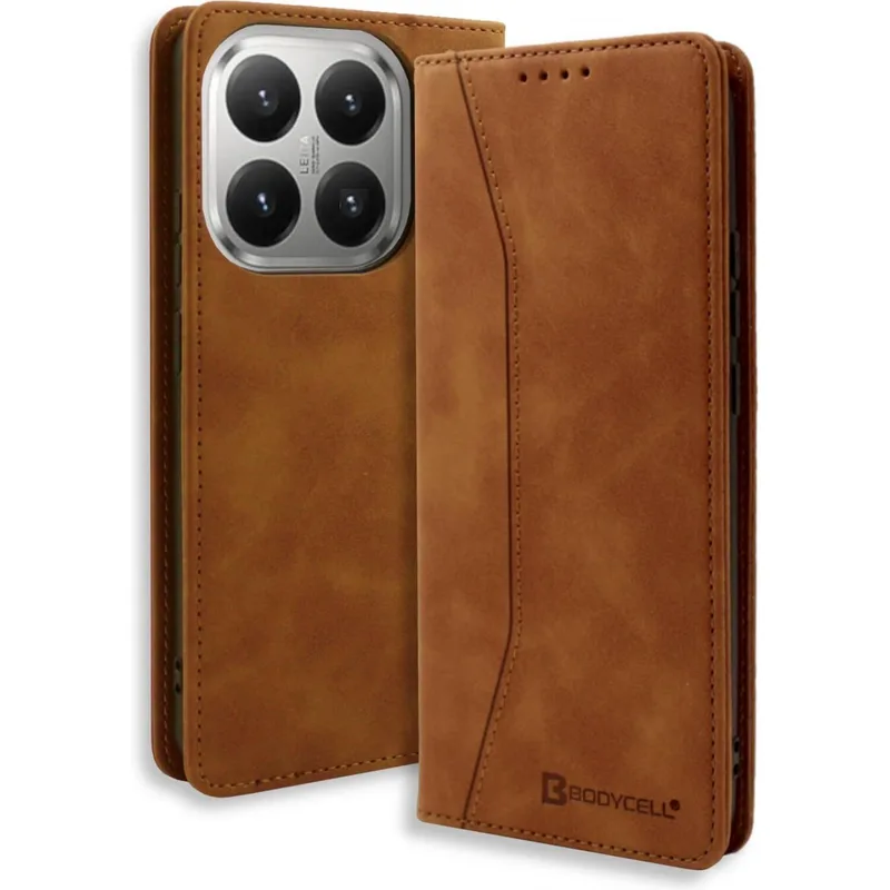 Θήκη Xiaomi 15T Pro Bodycell Book Case Πορτοφόλι - Brown (5206015084669)