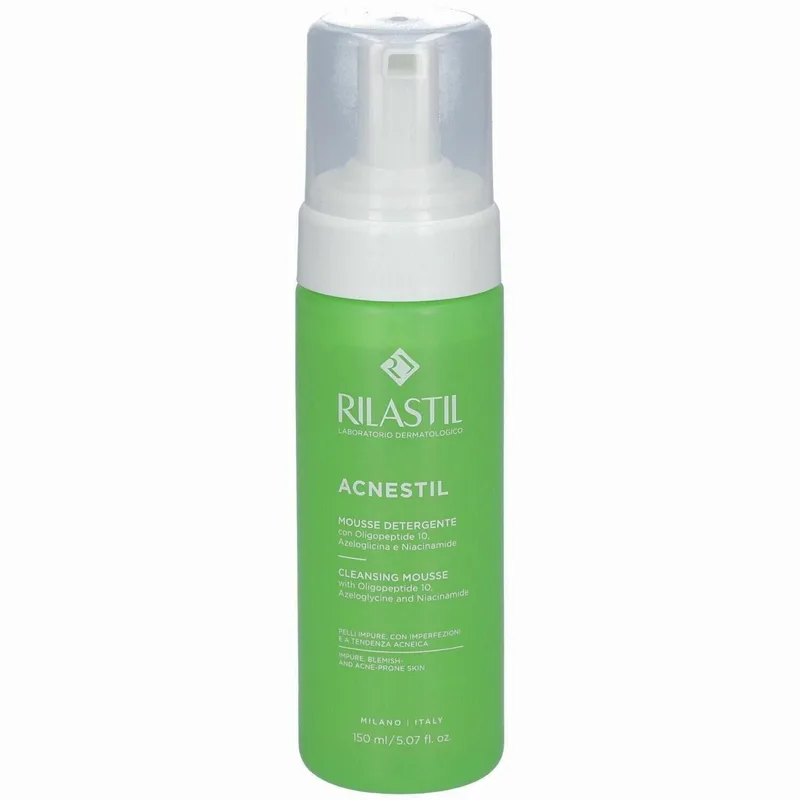 Rilastil Acnestil Cleansing Mousse Αφρός Καθαρισμού που Απομακρύνει τους Ρύπους, για Λιπαρή, Μικτή Επιδερμίδα με Ατέλειες & Τάση Ακμής 150ml