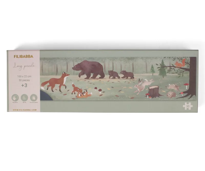 Filibabba Puzzle 30 Pieces - Nordic Animals