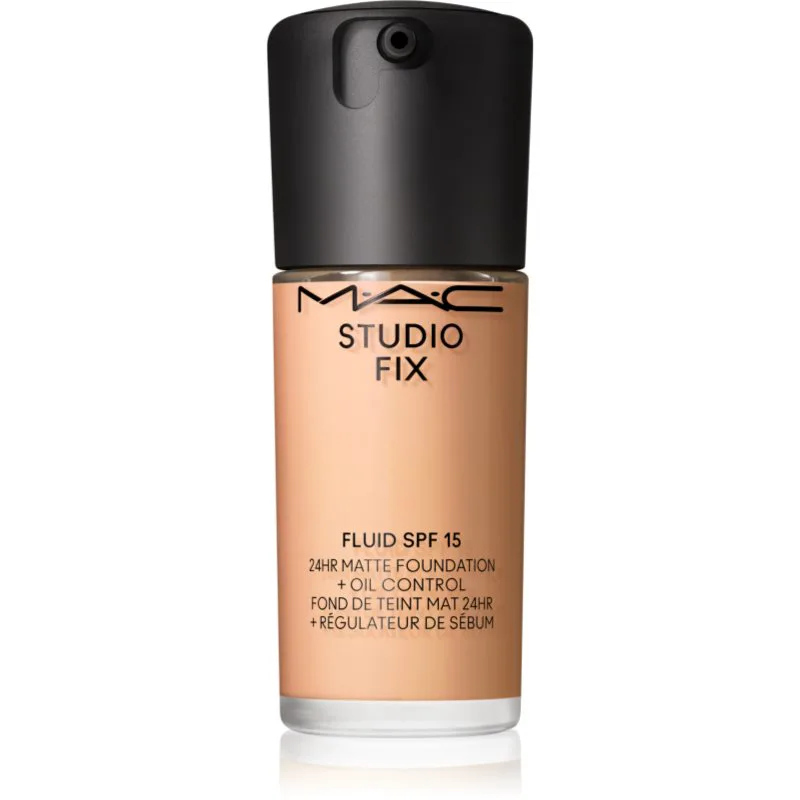 MAC Cosmetics Studio Fix Fluid SPF 15 24HR Matte Foundation + Oil Control ματ μεικ απ SPF 15 απόχρωση N6.5 30 ml