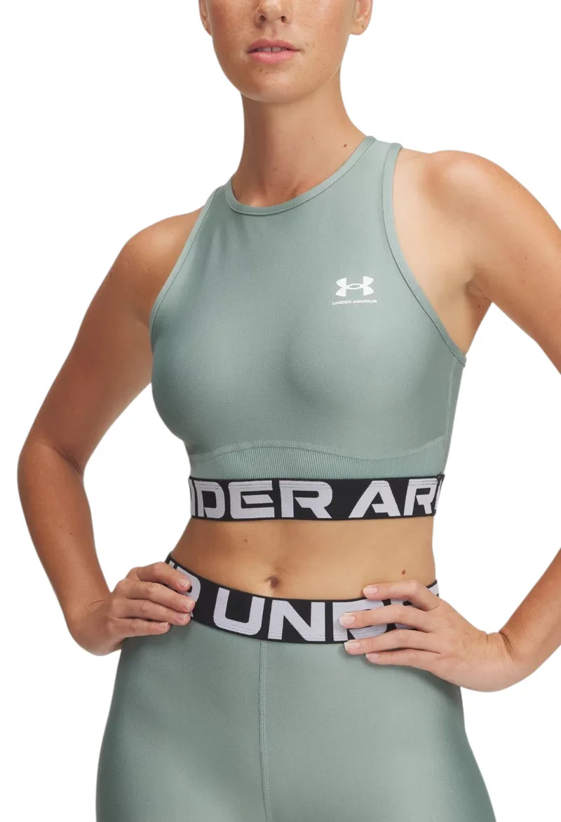 Μπουστάκι Under Armour HeatGear Rib Tank 1388694-348 Γυναικείο