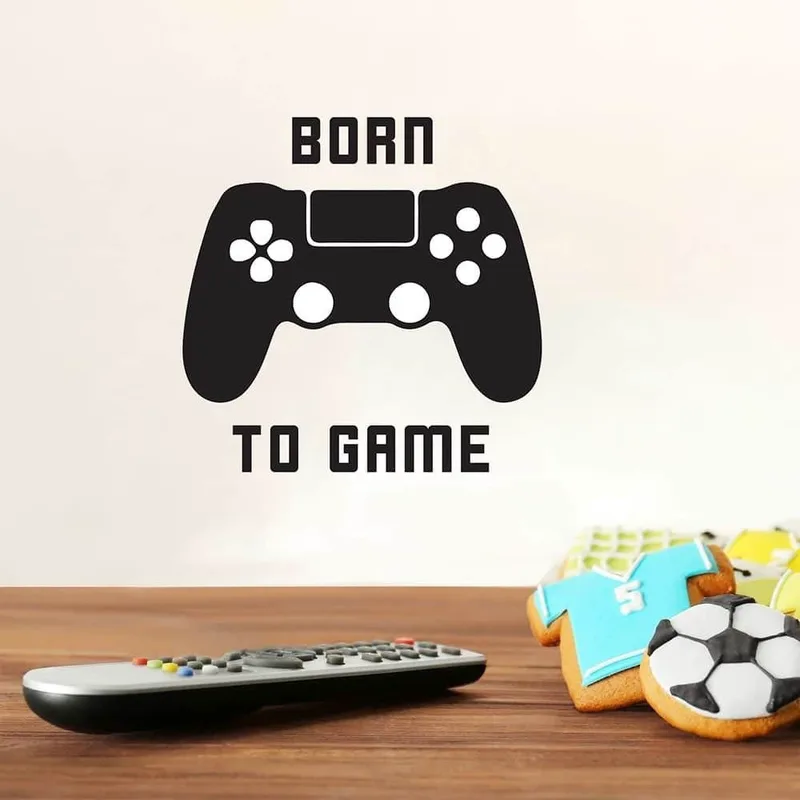 Αυτοκόλλητα Βινυλίου Για Τοίχο Ango Born To Game 59011