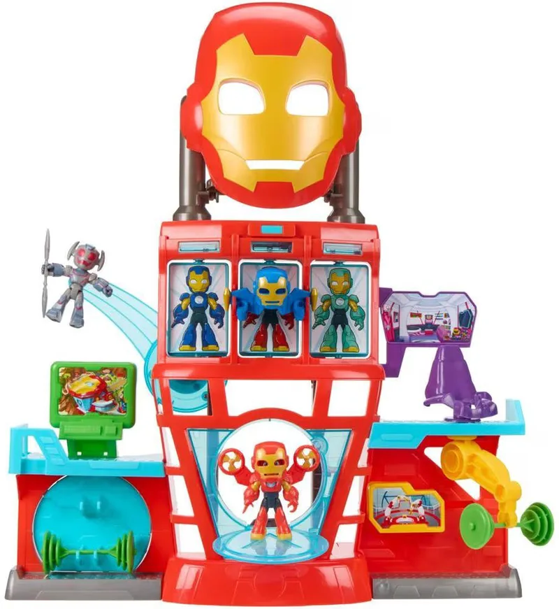 MARVEL HASBRO IRON MAN AND HIS AWESOME FRIENDS IRON QUARTERS PLAYSET - PLAYSET