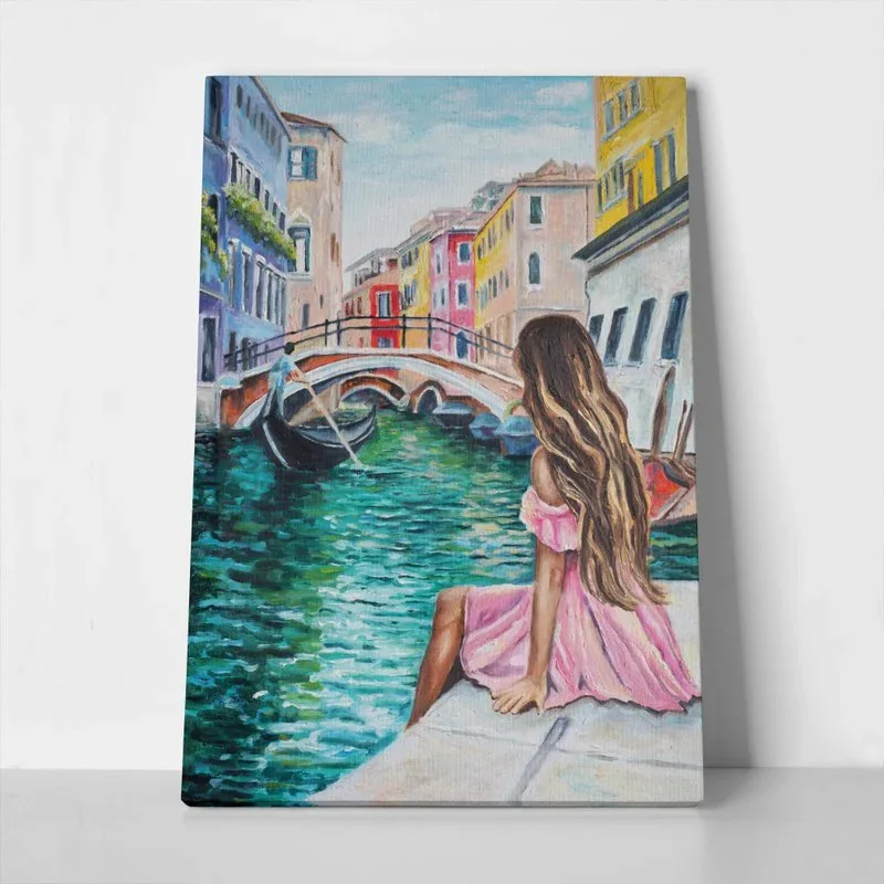 Πινακας σε καμβά VENICE GIRL