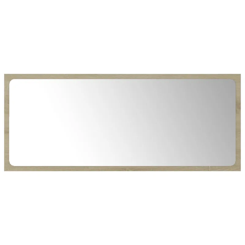 vidaXL Καθρέφτης Μπάνιου Sonoma Δρυς 90 x 1,5 x 37 εκ. Μοριοσανίδα