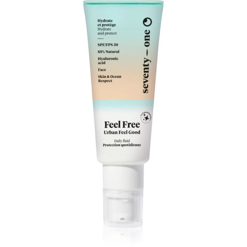 SeventyOne Feel Free SPF30 αντηλιακή κρέμα ενάντια στη γήρανση της επιδερμίδας με ενυδατικό αποτέλεσμα SPF 30 40 ml