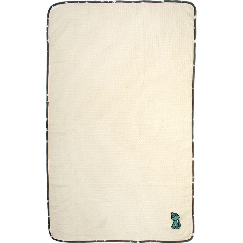 Κουβέρτα Πικέ Αγκαλιάς 80x110 Dimcol Dinosaur 181 Grey