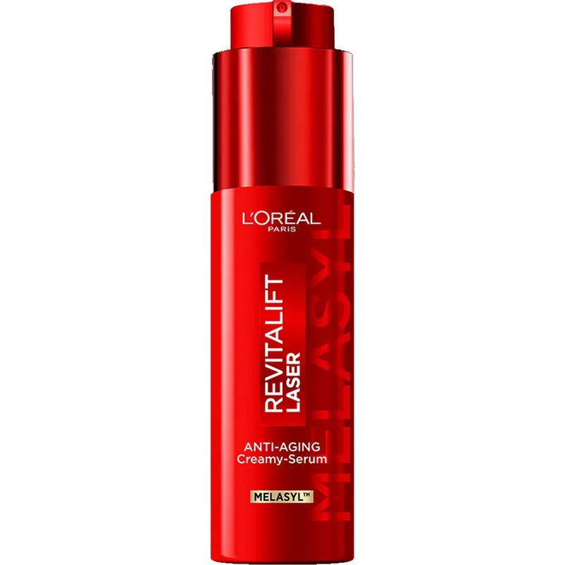 L'Oreal Paris Revitalift Laser Triple Anti-Ageing Creamy Serum Κρεμώδης Ορός Προσώπου Αντιγήρανσης με Νιασιναμίδη & Βιταμίνη C 50ml