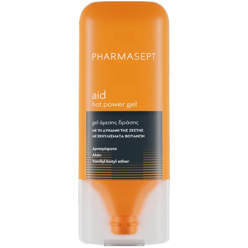 Pharmasept Aid Hot Power Gel Τζελ Άμεσης Δράσης για Αίσθηση Χαλάρωσης & Ξεκούρασης 100ml