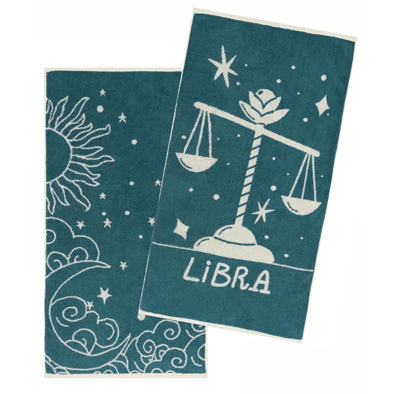 Πετσέτες Προσώπου (Σετ 2 Τμχ) 50X90 Kentia Zodiac-Libra (50x90)