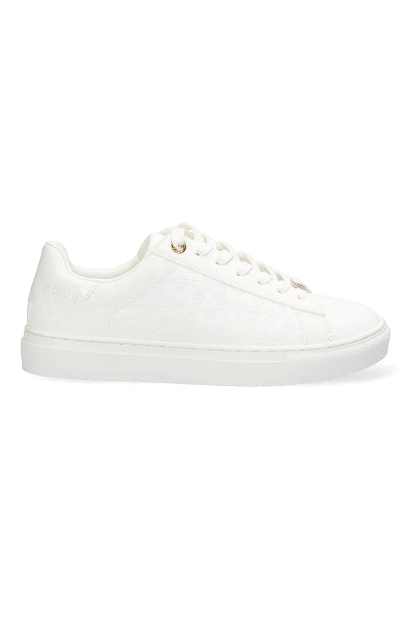 Mexx γυναικεία sneakers μονόχρωμα με all-over tone-on-tone λογότυπο "Loua" - MIRL1001641W-01 Λευκό