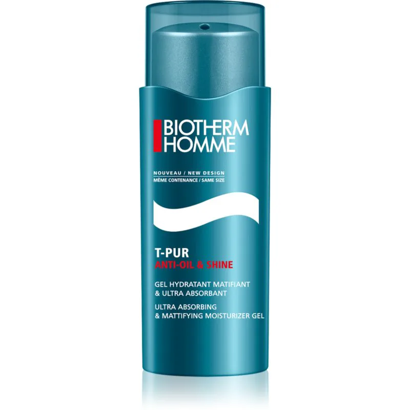 Biotherm Homme T-Pur Anti-oil & Shine Gel ματ τζελ με ενυδατική επίδραση 50 ml